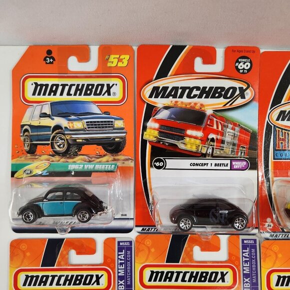 Matchbox Volkswagen Diecast Car Lot of 17 New Beetle Concept 1 Convertible 4x4 - Picture 7 of 16